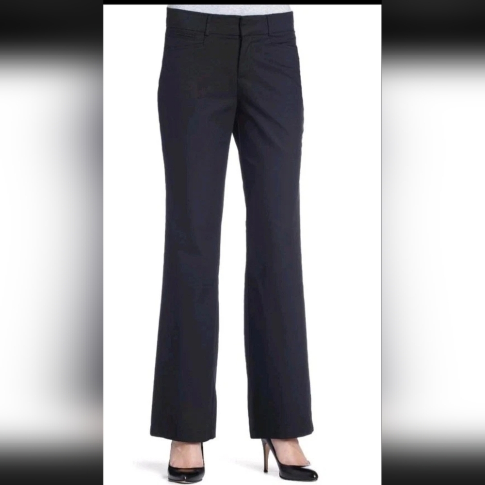 Dockers Metro Pants Womens Size 18W Med  Flat Pocket Front Stretch NAVY/Black